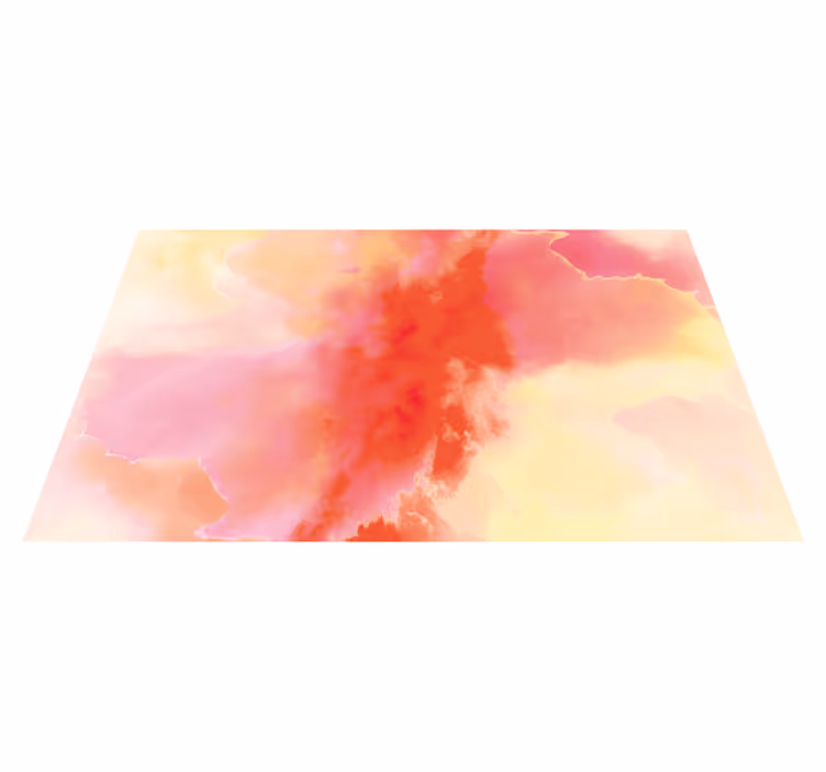 Levendige abstracte tinten vinyl tapijt voor meer kinderen - TenStickers