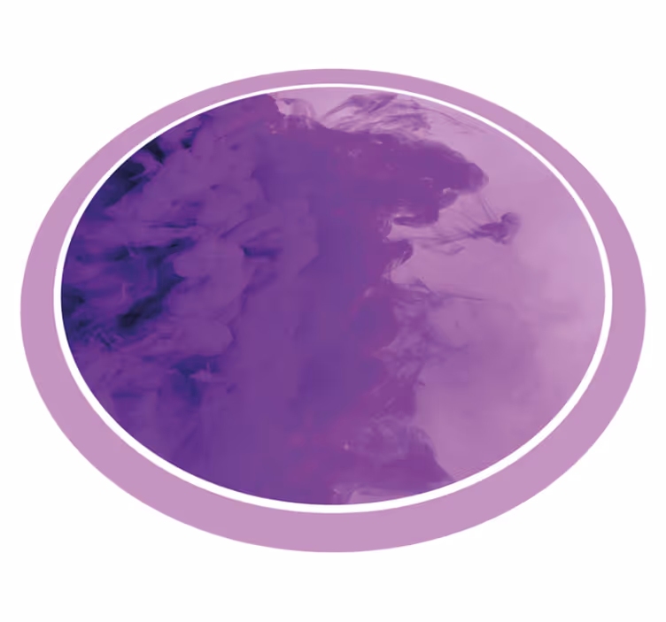 Paarse werveling abstract vinyl vloerkleed rond - TenStickers