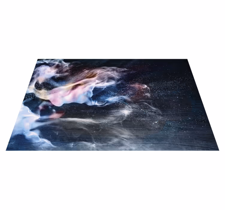 Kosmische rookwervelingen vinyl tapijt tiener - TenStickers