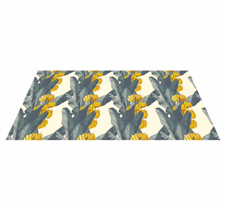 Tropisch bloemstuk vinyl tapijt bloemen en planten - TenStickers