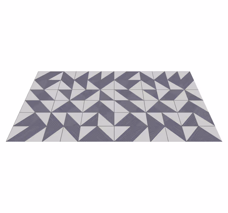 Vinyl tapijt badkamer hydraulisch zigzag grijs - TenStickers