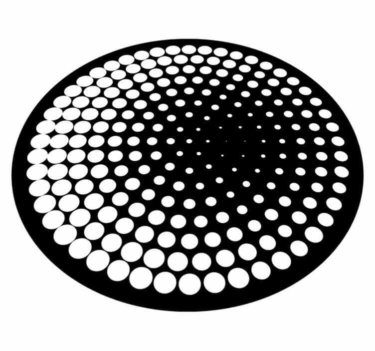 Stippelpatroon vinyl tapijt geometrisch - TenStickers
