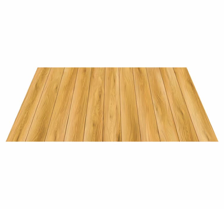 Natuurlijke houten planken vinyl tapijt ontvangst hal - TenStickers