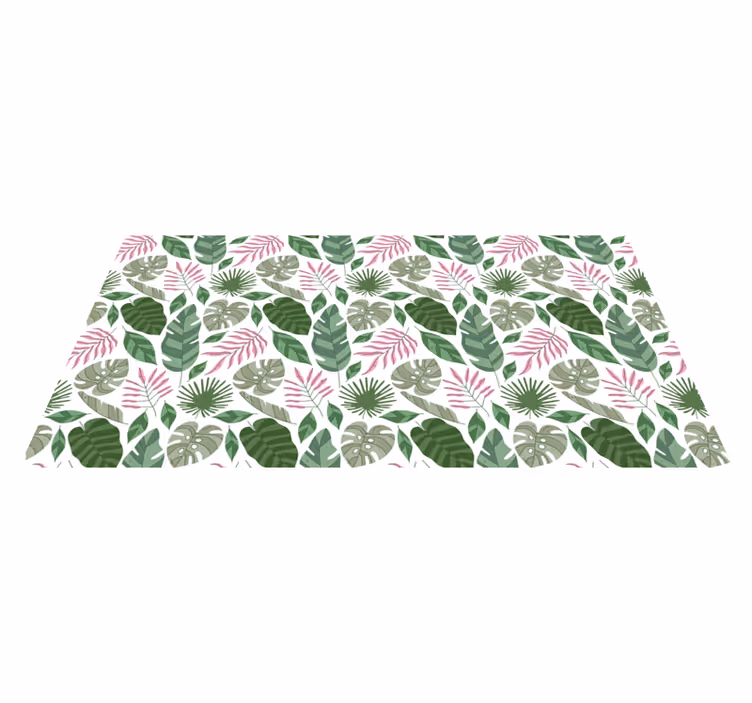 Vinyl tapijt natuur tropische loofmotieven - TenStickers