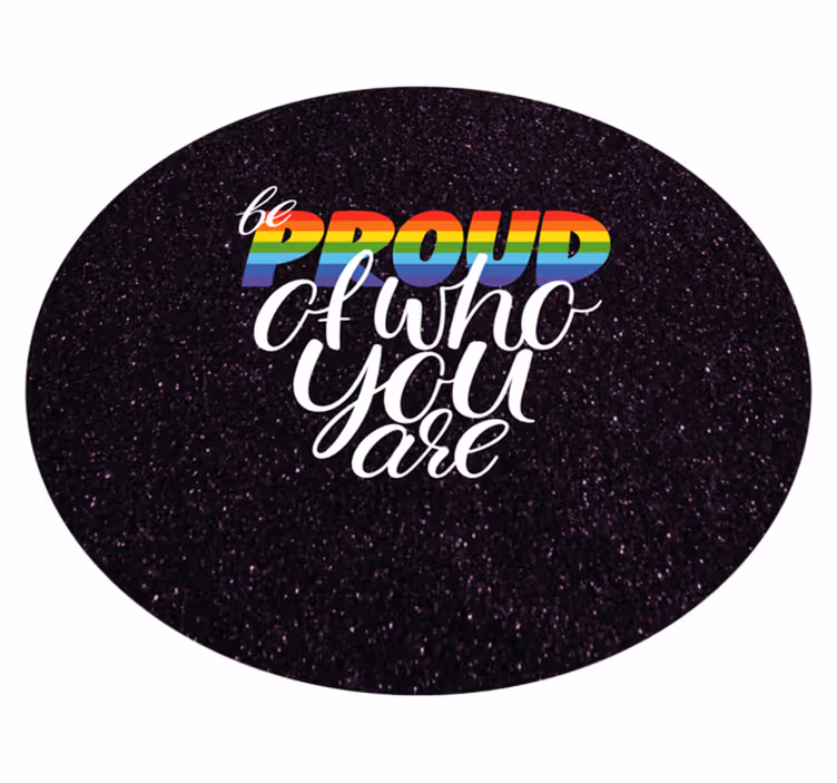 Trots berichtontwerp vinyl tapijt zinnen en teksten - TenStickers