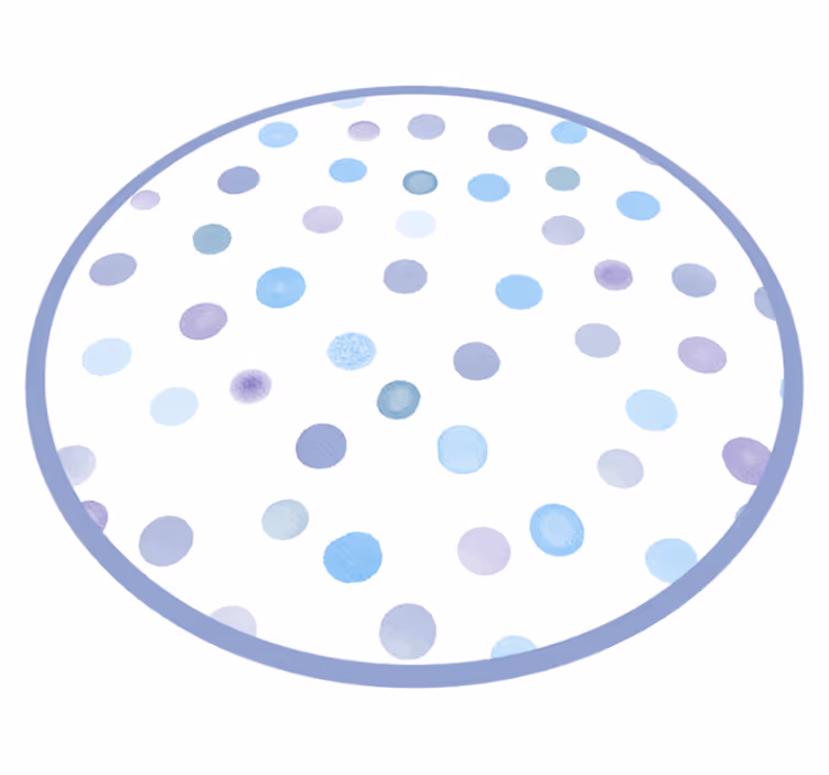 Vinyl tapijt voor meer kinderen kleurrijke stippen cirkels - TenStickers