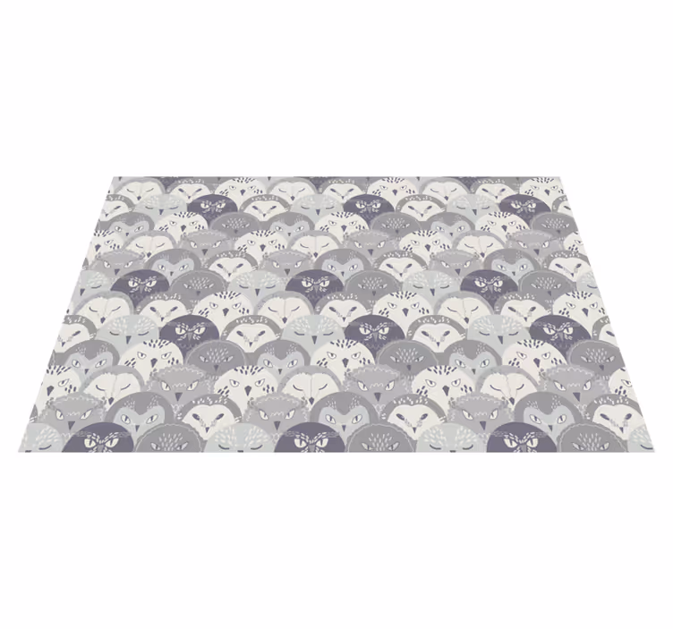 Charmante dierengezichten vinyl tapijt baby - TenStickers