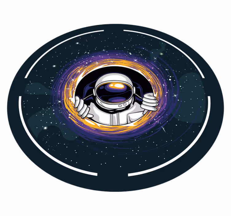 Kosmonautenreis vinyl tapijt spel - TenStickers