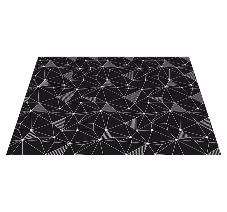 Gedurfde geometrische vormen vinyl tapijt geometrisch - TenStickers