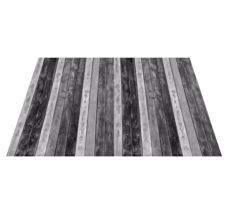 Warme grijze look vinyl tapijt met houtstructuur - TenStickers