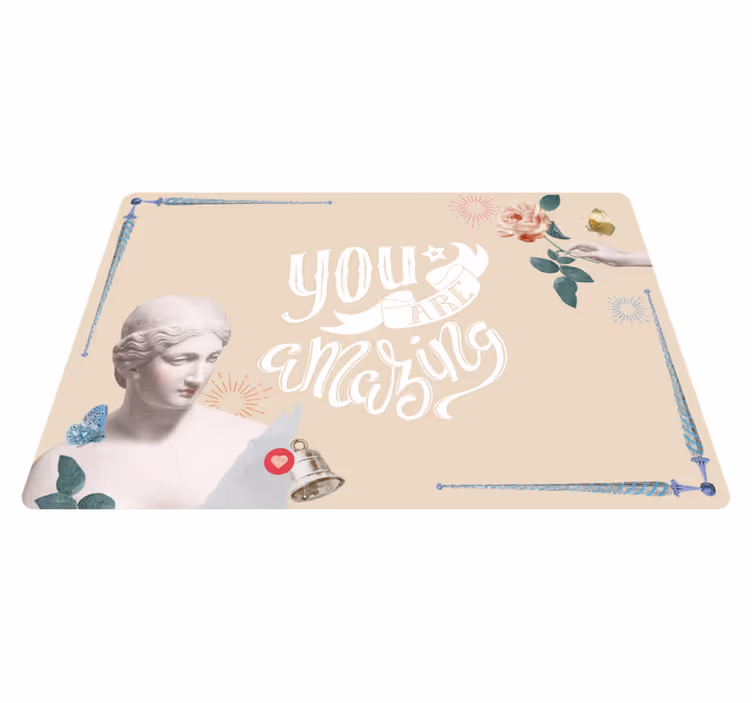 Jij bent geweldig vinyl tapijt zinnen en teksten - TenStickers