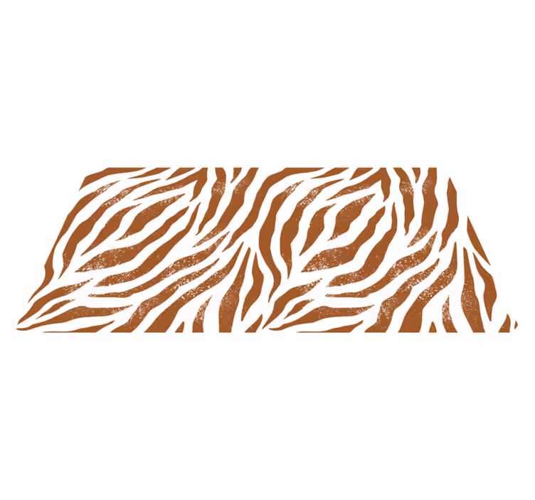 Rustieke zebrastrepen vinyl tapijt dierenprint - TenStickers