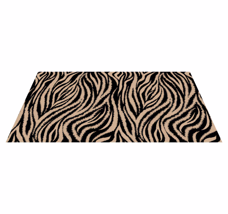 Vinyl tapijt dierenprint zebra gestreept motief - TenStickers