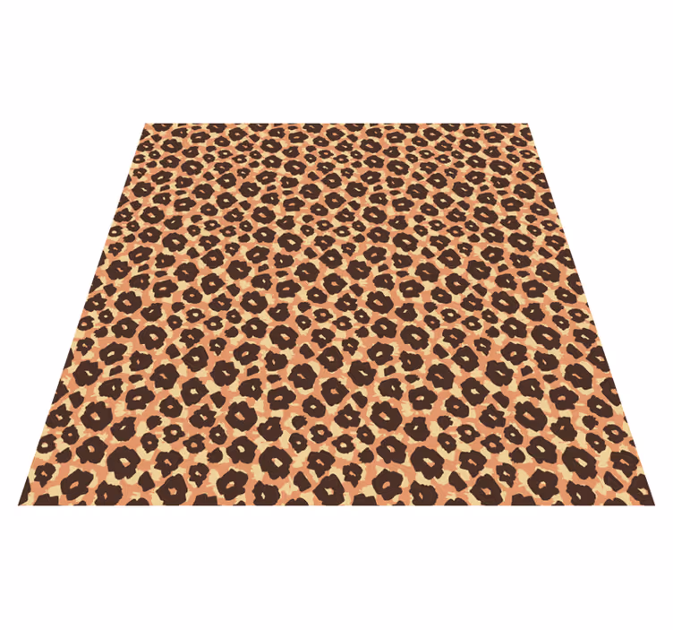 Luipaardpatroonmix vinyl tapijt dierenprint - TenStickers
