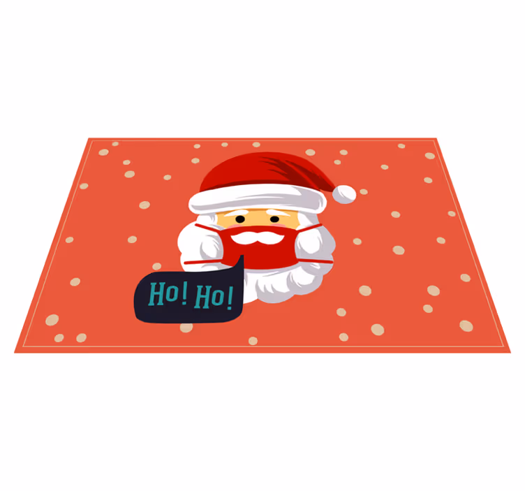 Sinterklaas vrolijkheid vinyl tapijt kerstmis - TenStickers