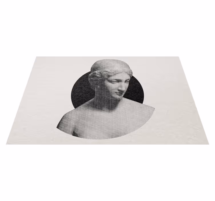 Klassiek sculptuurprofiel vinyl tapijt minimalistisch - TenStickers