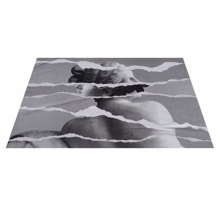 Gescheurd papier effect vinyl tapijt andere textuur - TenStickers