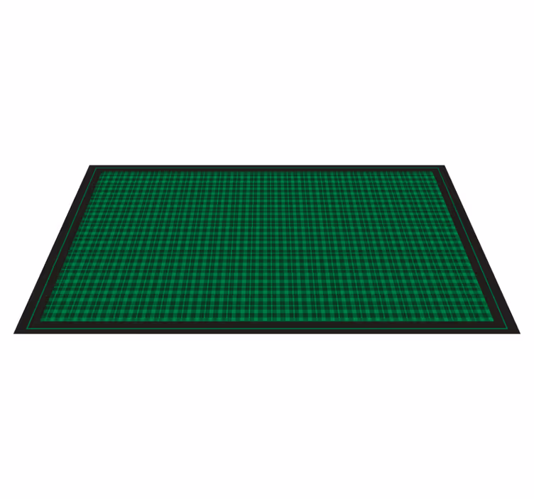 Groen geruit patroon vinyl tapijt geometrisch - TenStickers