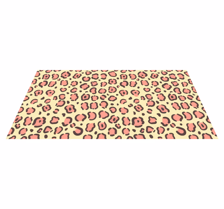 Accenten met luipaardpatroon vinyl tapijt dierenprint - TenStickers