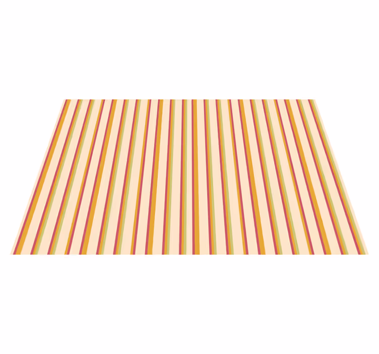Vinyl tapijt met strepen multi-striped elegant - TenStickers