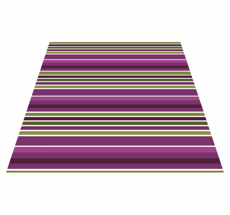 Paars horizontaal vinyl tapijt met strepen - TenStickers