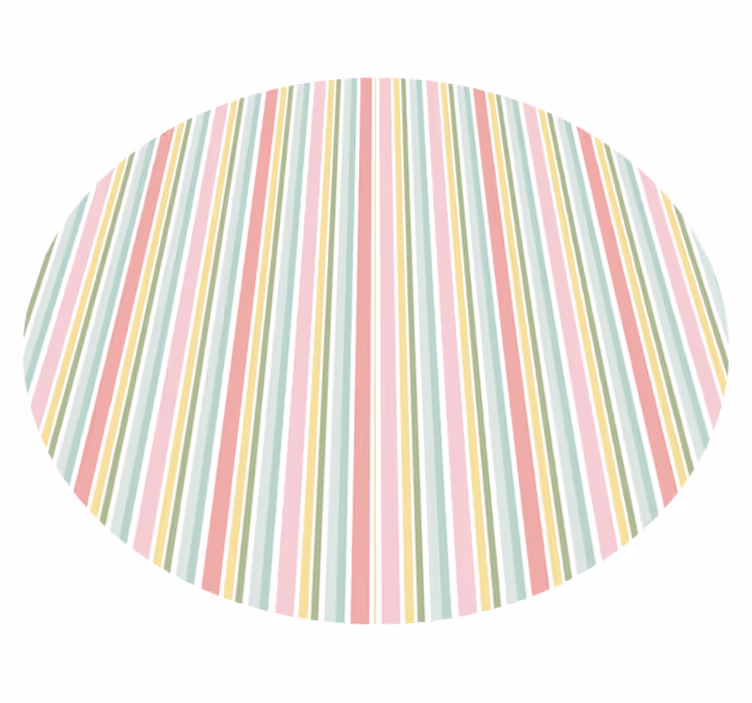 Vinyl tapijt met strepen vivid gestreepte indeling - TenStickers