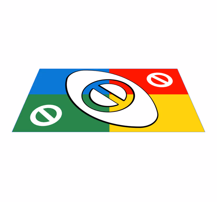 Kleurrijke ronde vormen vinyl tapijt voor meer kinderen - TenStickers