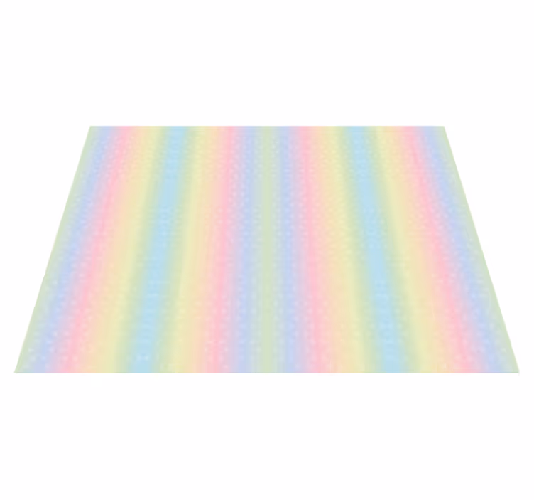 Jeugd vinyl vloerkleed Glitter regenboog lucht - TenStickers