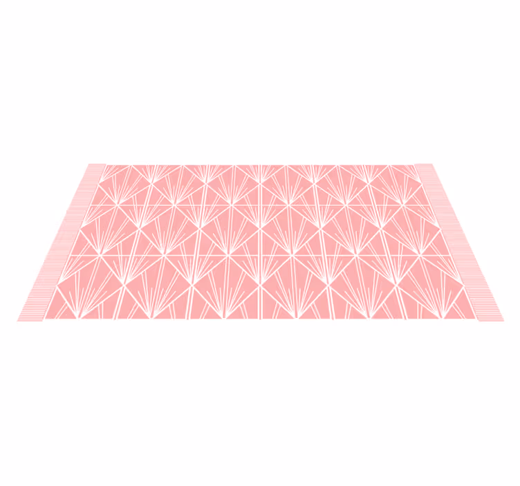 Roze geometrisch schema vinyl tapijt tegels - TenStickers