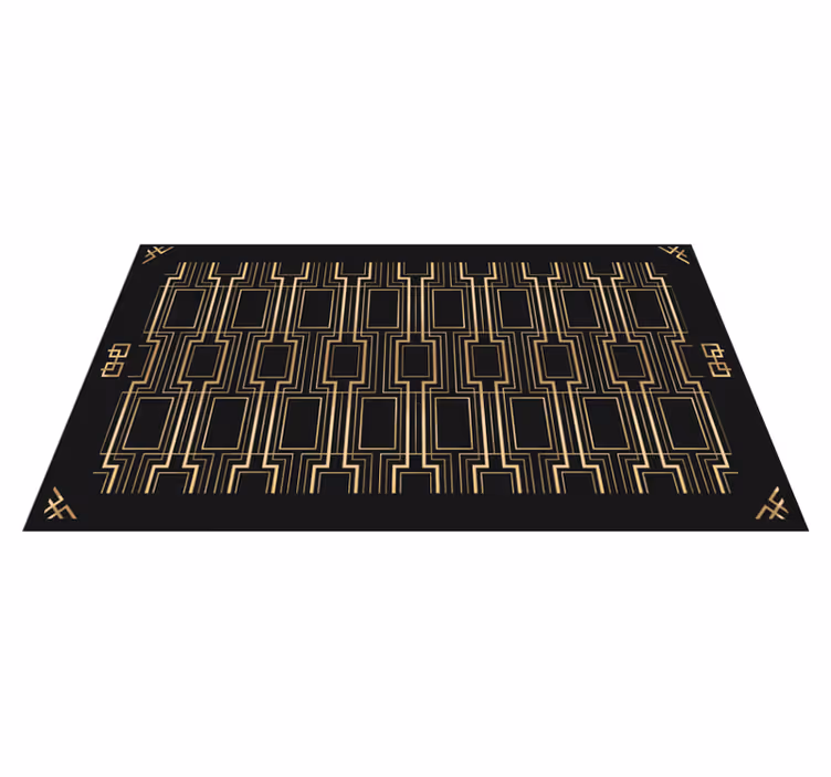 Elegante geometrische patronen vinyl tapijt modern - TenStickers