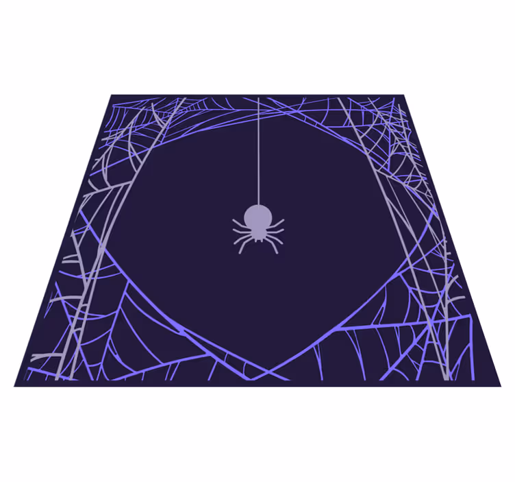 Vinyl tapijt halloween spinnenwebpatroon - TenStickers