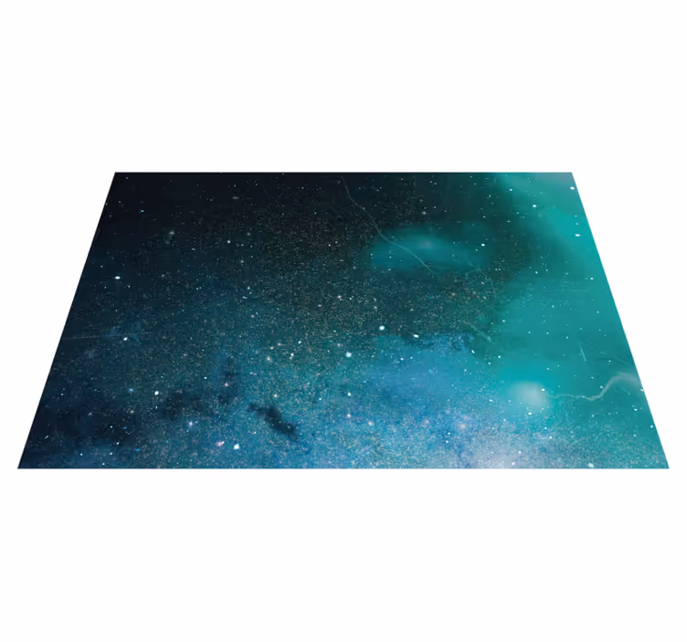 Kosmische sterrenstelselkleur vinyl tapijt sterren - TenStickers