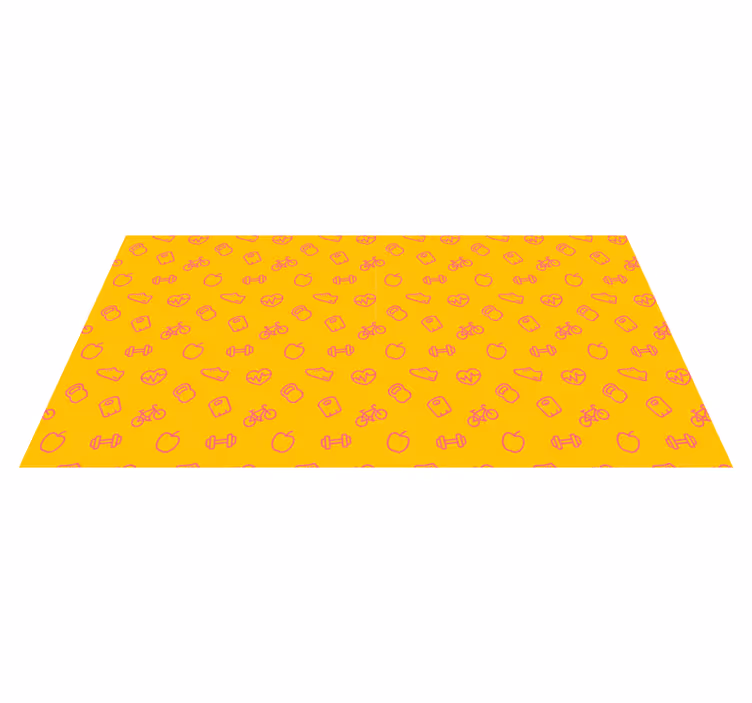 Jeugdige speelsheid vinyl tapijt kind - TenStickers