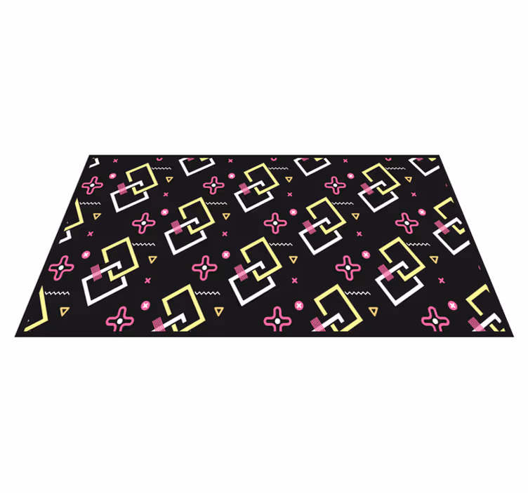 Vinyl tapijt geometrisch modern patroon spel - TenStickers