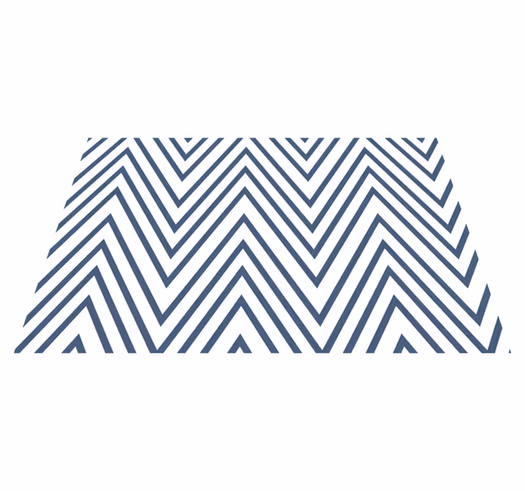 Vet chevronpatroon vinyl tapijt geometrisch - TenStickers