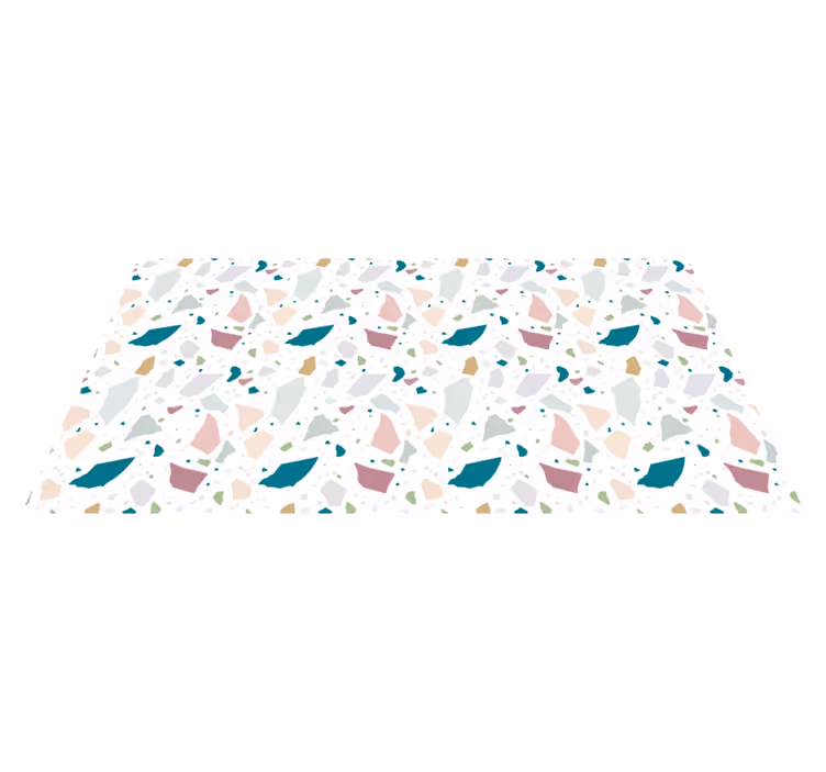 Conceptuele figuren vinyl tapijt geometrisch - TenStickers