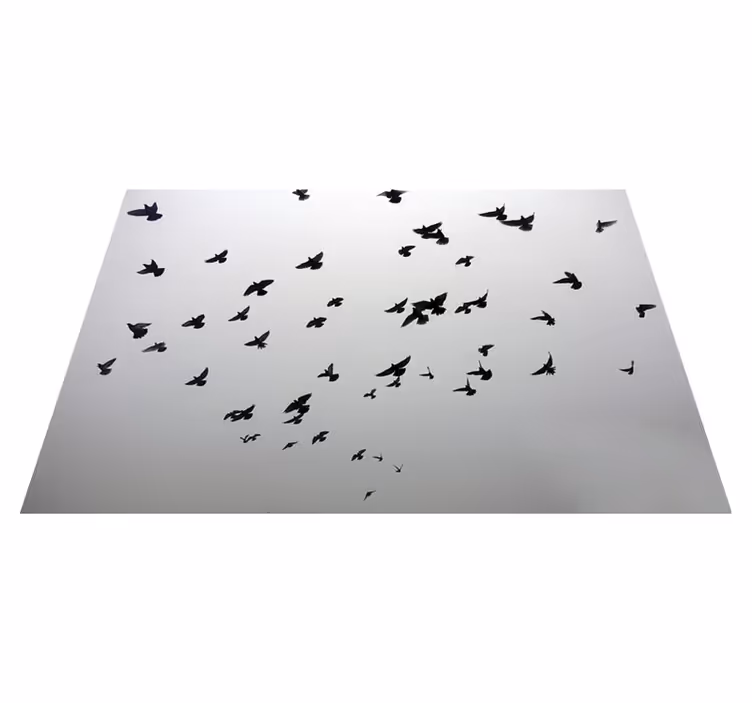 Vliegende vogels patroon vinyl tapijt voor meer kinderen - TenStickers