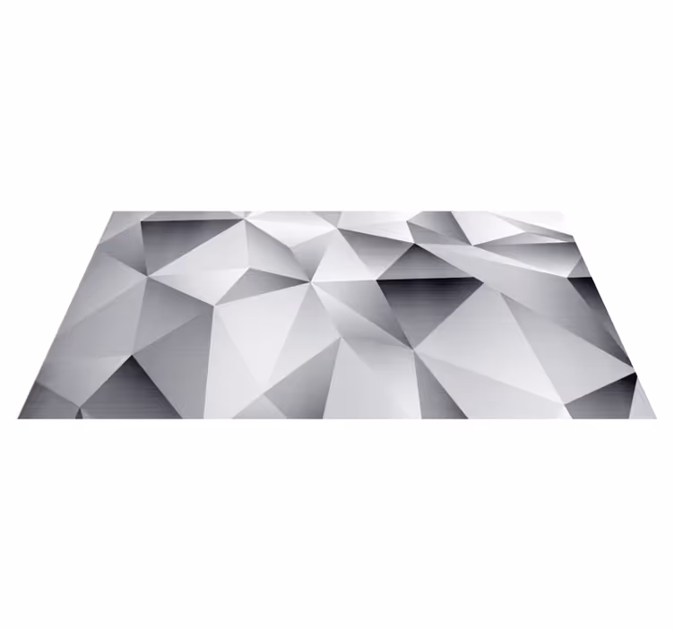Monochrome Geometrisch Patroon vormen vinyl tapijt - TenStickers