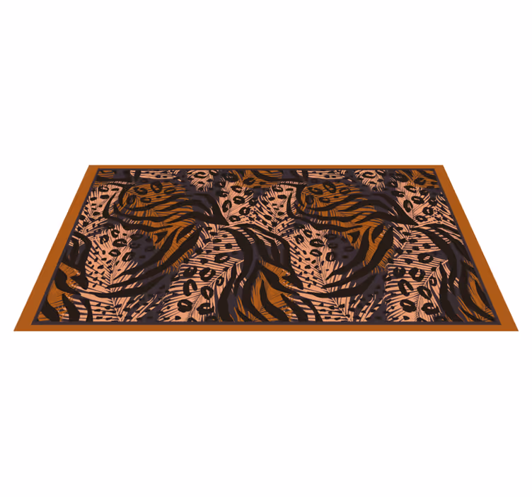 Exotisch junglemotief vinyl tapijt dierenprint - TenStickers