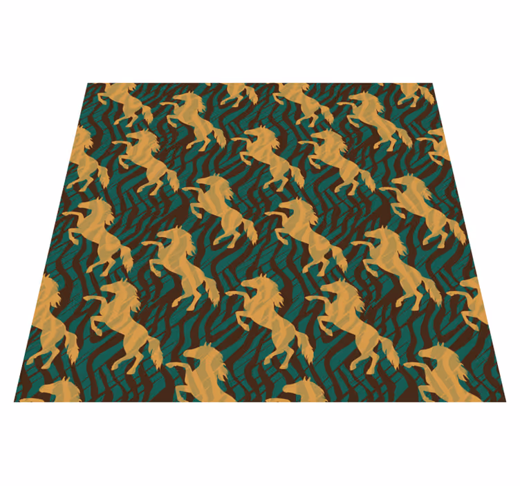 Safari-motief overlay vinyl tapijt dierenprint - TenStickers
