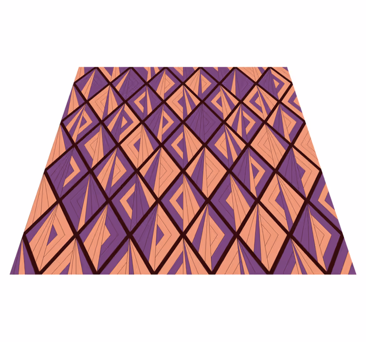 Vinyl tapijt geometrisch harmonie van patronen - TenStickers