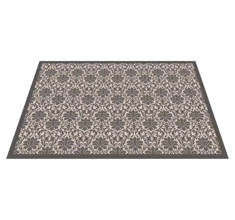 Elegant damastpatroon vinyl tapijt stenenstructuur - TenStickers