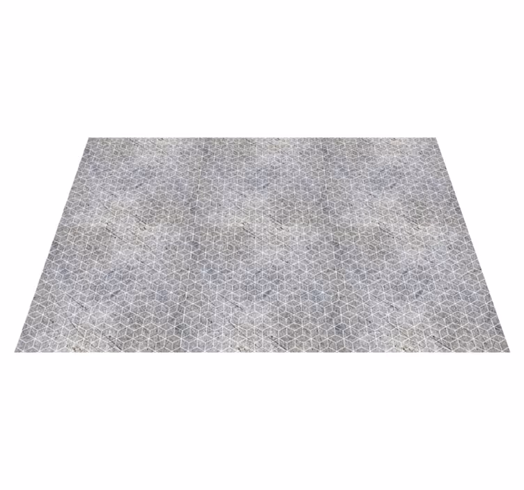 Geometrische patroonoverlay vinyl tapijt stenenstructuur - TenStickers