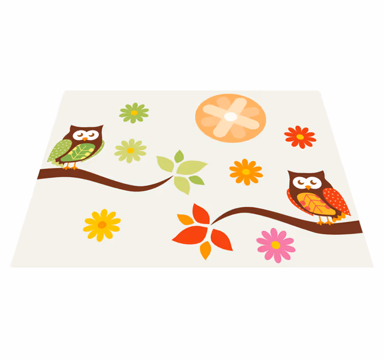 Kleurrijke kinderkameruilen vinyl tapijt voor meer kinderen - TenStickers
