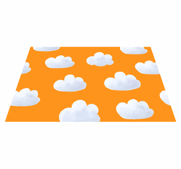 Bewolkte hemel vinyl tapijt kind - TenStickers
