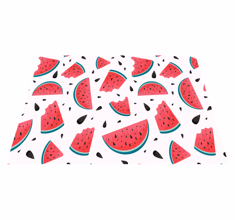 Watermeloenplak verspreid vinyl tapijt kind - TenStickers