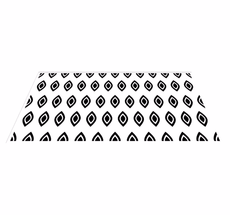 Geometrisch oogmotief vinyl tapijt modern - TenStickers