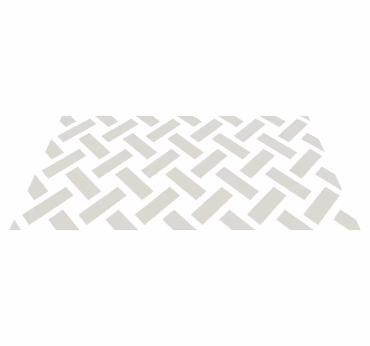 Chevron-patroon vinyl tapijt geometrisch - TenStickers