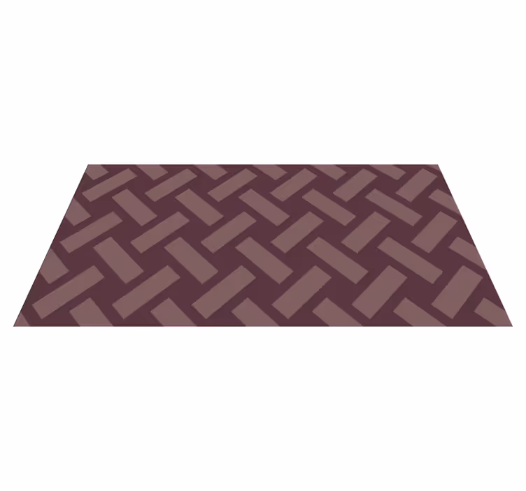 Visgraatpatroon vinyl tapijt geometrisch - TenStickers