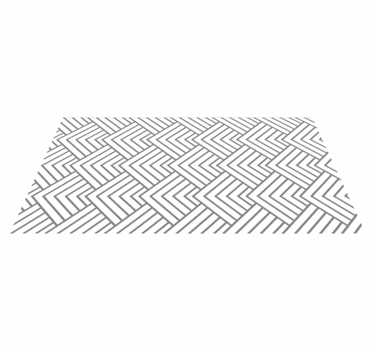 Geometrisch labyrint Geometrische vinyl vloerkleed - TenStickers
